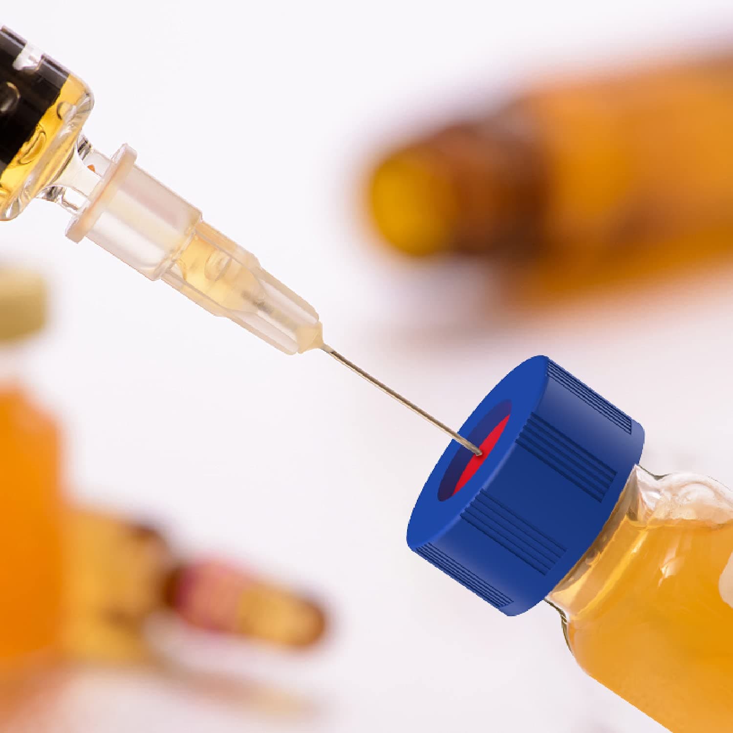 Wholesales borosil 1.5mL 9-425 Screw Neck Vial with ptfe liner pp cap for sale